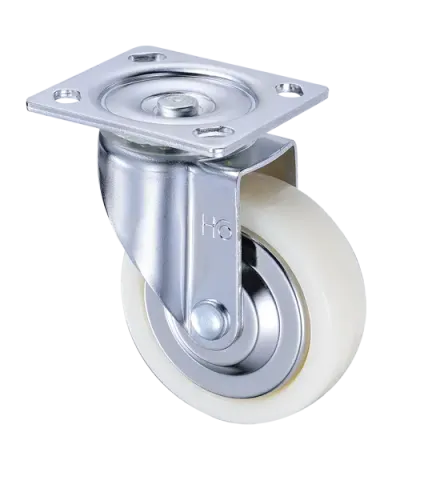 Nylon 125mm Swivel Top Plate Industrial Chrome Casters