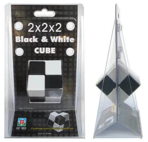 2x2x2 Black & White Puzzle Cube