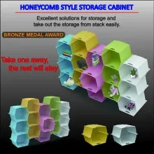 Honeycomb Style Storage Cabinet