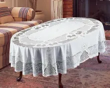 Beautiful Table Cloth, PVC Lace Table Cloth, Table Cloth, Vinyl Lace Table Cloth, PVC Embossed Table cloth, Lace Tablecloth, with lining table cloth
