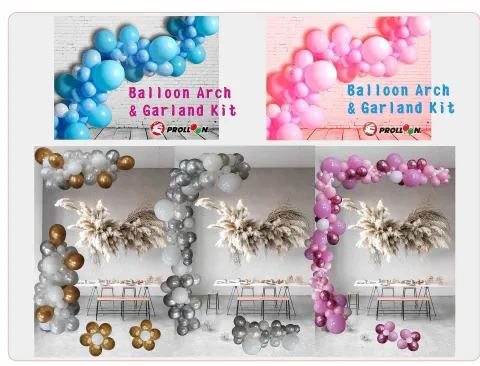 Boy and Girl balloon garland 