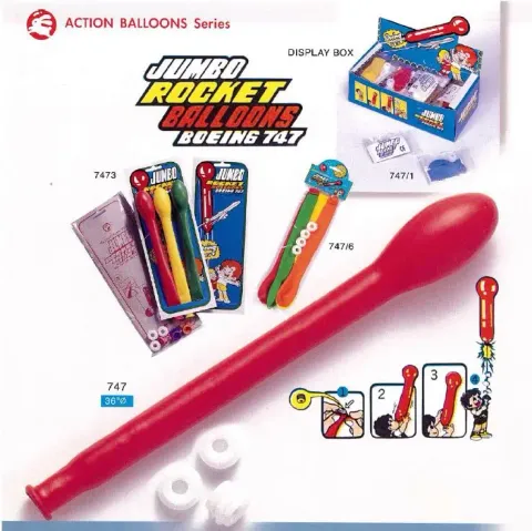 火箭氣球 -好玩會飛會叫的氣球 -動感氣球