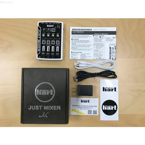 Maker hart Just Mixer M 4チャンネルマイクミキサー/USB オーディオ