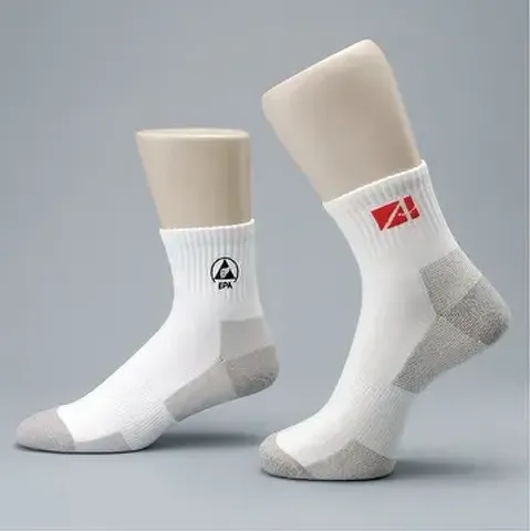 Anti-static White Socks for Cleanroom