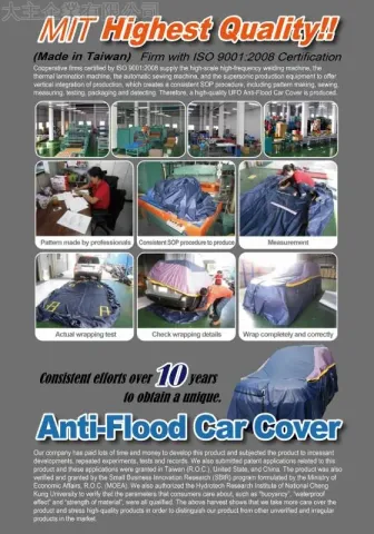 Anti-flood Car Cover | Taiwantrade
