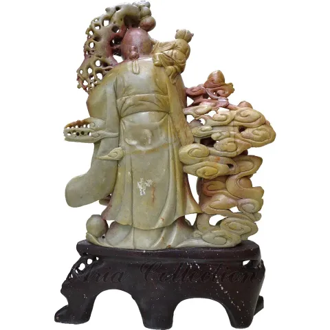 青田石雕件- 仙翁賀壽