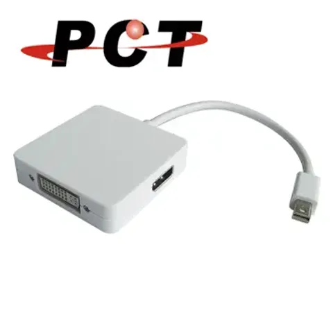 Mini DP to DisplayPort & HDMI & DVI 三合一螢幕轉接線 Adapter