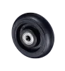 5x1.5" Industrial Rubber Caster Trolley Wheel with Stopper