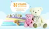 Plush teddy bear customized with T shirt