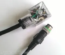 DIN43650A to M12 cable