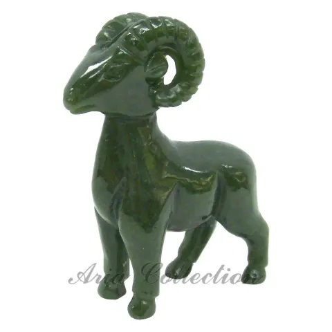 台灣玉12生肖系列雕刻擺飾品 - 羊