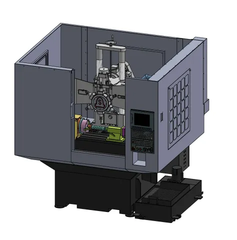 Perceuse et taraudeuse à tourelle transversale à colonne STC-450 4 axes