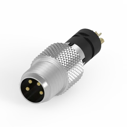 M8 公頭 4PIN 線端成型式防水連接器
