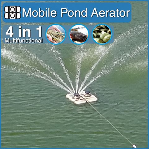 AQUASPURT mobile pond aerator paddle wheel aerator fish farming equipment aquaculture equipment