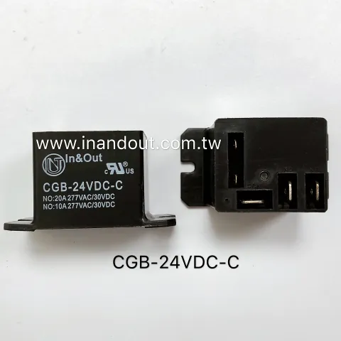功率繼電器 CGB 24VDC 1組轉換觸點形式 快插式引出腳 冷氣機 空調系統 壓縮機 繼電器