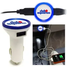 Dual Ports Round USB Car Charger