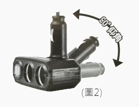 2 puertos USB cargador de coche (3A) + dos puertos de salida
