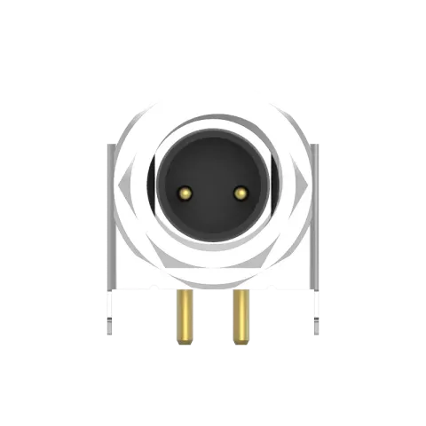 M8 公頭 2PIN 前鎖90°插板式防水連接器(Lock:M8*1.0)