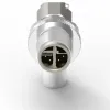 M12 公頭 8PIN X-Coded 90°線端成型式防水連接器