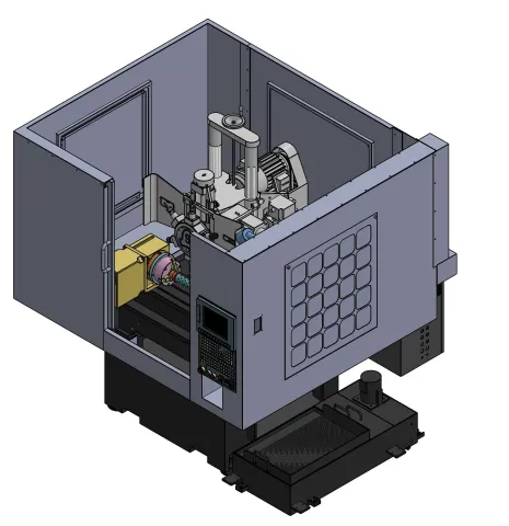 Perceuse et taraudeuse à tourelle transversale à colonne STC-450 4 axes