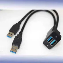 HDMI A plug right angle molding type