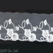 Embroideried lace trim L