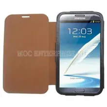 Rollover PU case for Samsung Galaxy Note 2