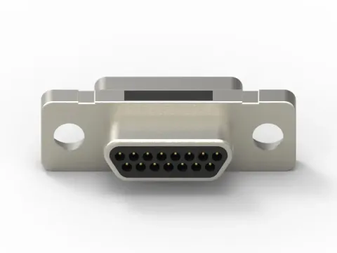 Micro D-Sub 母頭 15PIN 線端成型式連接器