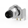 M8 公頭 2PIN 前鎖90°插板式防水連接器(Lock:M8*1.0)