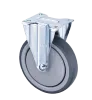 Silent TPR 6 inch Medical Fixed Caster Wheels