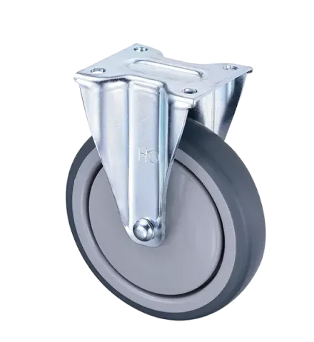Silent TPR 6 inch Medical Fixed Caster Wheels