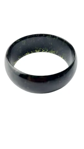 JadeStyle Jewelry Black Charm Wide Version Jade Bracelet, 100