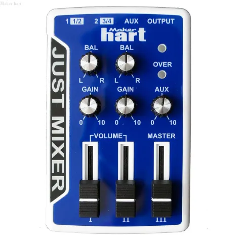 Maker Hart Mini Stereo Music Mixer Just Mixer Blue