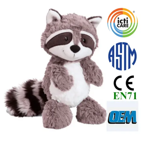 浣熊毛絨玩具公仔