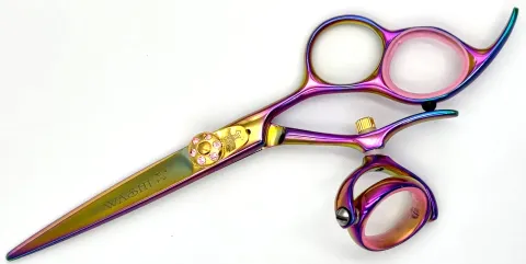 Ciseaux à cheveux avec un pouce pivotant/  WASHI : #2SS101(GR)