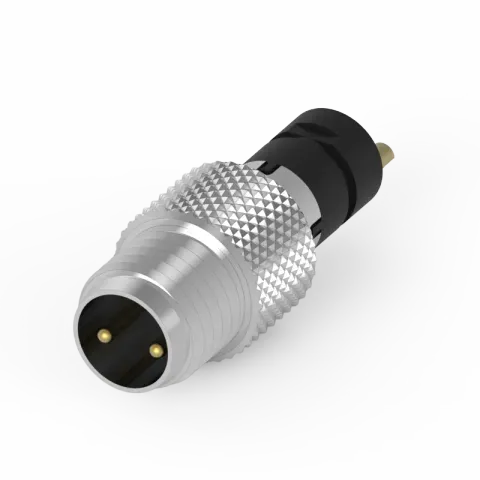 M8 公頭 2PIN 線端成型式防水連接器