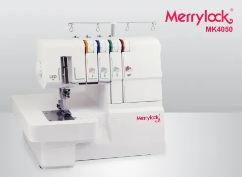 Merrylock 4050 3 Needle 4 Threads Coverstitch Sewing Machine