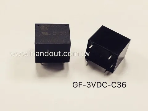 小型大功率繼電器 1組轉換 5腳 3伏特 0.36W 10A 125VAC 30VDC 250VAC 28VDC
