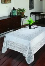 Excellent Table cloth, PVC Lace Table Cloth, Table Cloth, Vinyl Lace Table Cloth, PVC Embossed Table cloth, Lace Tablecloth, with lining table cloth
