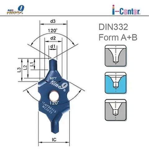Insert De Foret Central Indexable NINE – Lot De 4 – Neuf – NC2033 / I9MT12T2A2