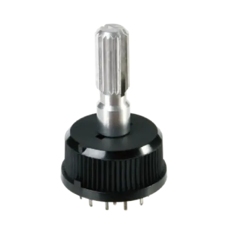 2 Pole 4 Way Rotary Switch – Splined Shaft Solder Terminals For Electronics Projects