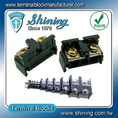 TE-040 Din Rail 600V 40A Assembly Grounded Terminal Block